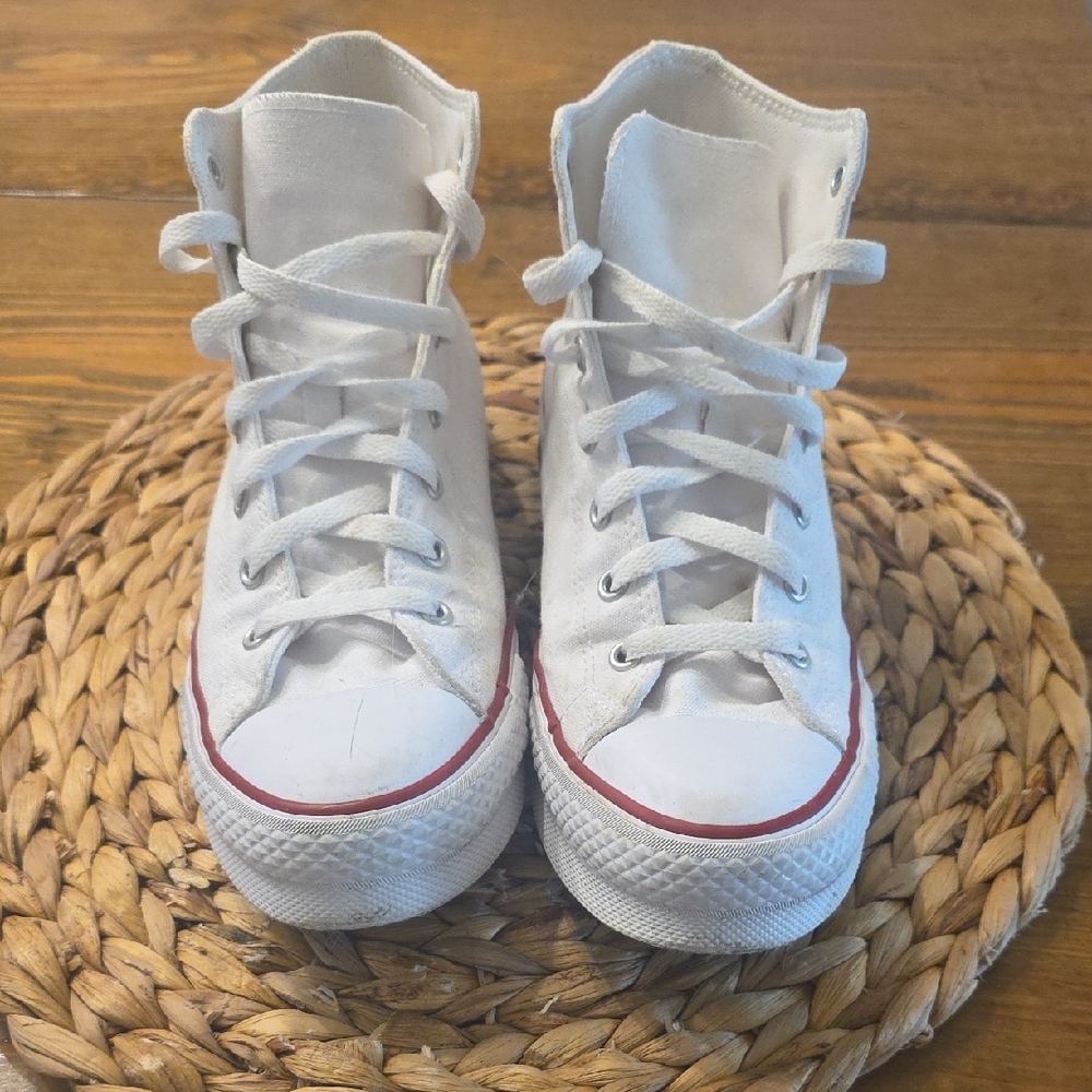Converse White High-Top Sneakers